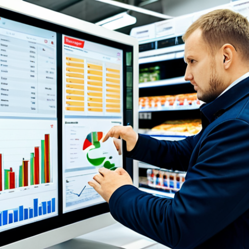 Home 23 Strategic Inventory Planning in Action**
"A bright and modern warehouse scene, professional setting. A logistics manager, fully clothed in business casual attire, is analyzing inventory data on a large screen displaying charts and graphs in Russian. Shelves are neatly organized with various consumer goods typical for a Russian supermarket (e.g., pelmeni, buckwheat, kvass). The atmosphere is efficient and focused. safe for work, appropriate content, fully clothed, professional, perfect anatomy, correct proportions, natural pose, well-formed hands, proper finger count, natural body proportions, high quality."
**