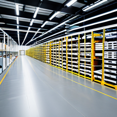 Home 22 **
"A modern logistics warehouse interior, showcasing automated sorting systems and workers in professional attire overseeing operations. The scene emphasizes efficiency and organization, with visible ISO 9001 certification signs. Focus on clean, bright lighting and a sense of technological advancement. Safe for work, appropriate content, fully clothed, professional, family-friendly, perfect anatomy, correct proportions, natural pose."
**