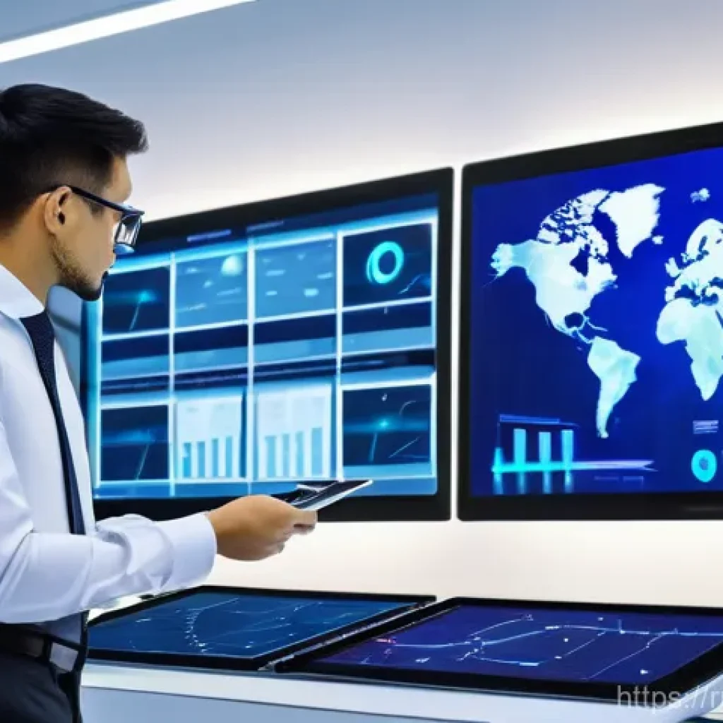 공급망관리 인턴 경험 공유 - **Modern SCM Hub - Digital Symphony**
    A futuristic and clean control center showcasing advanced ...