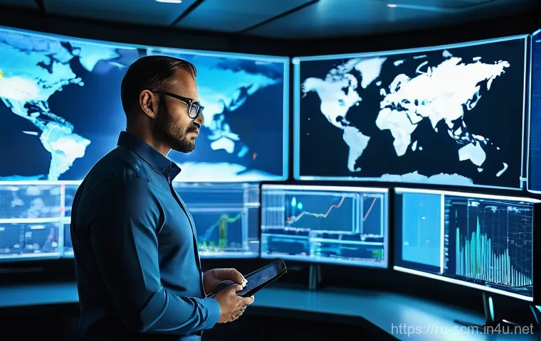 SCM 전문가로서의 필수 기술 - **Prompt: Digital Transformation Navigator**
    A confident, diverse male SCM specialist in his lat...