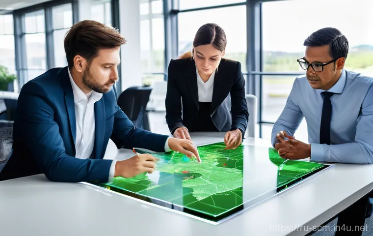 SCM 전문가로서의 필수 기술 - **Prompt: Digital Transformation Navigator**
    A confident, diverse male SCM specialist in his lat...