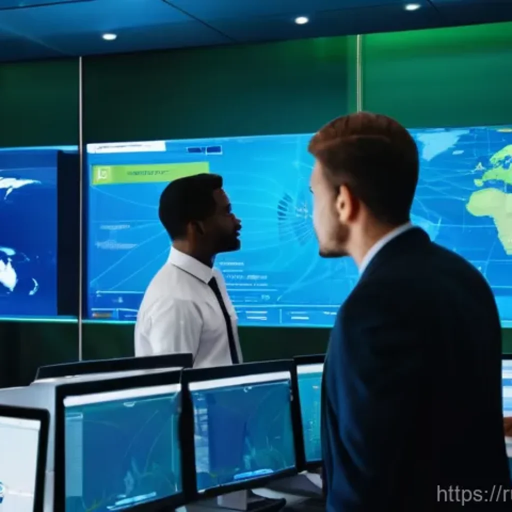 SCM 전문가로서의 직업 만족도 - **Prompt:** A dynamic, wide-angle shot of a diverse team of SCM (Supply Chain Management) profession...