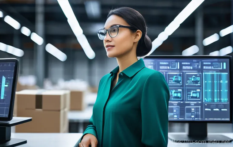 SCM 전문가로서의 직업 만족도 - **Prompt:** A dynamic, wide-angle shot of a diverse team of SCM (Supply Chain Management) profession...