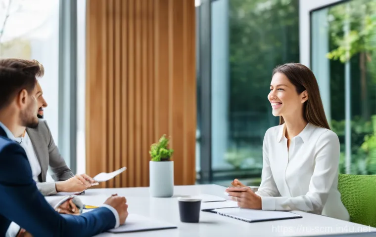 SCM 전문가로서의 직업 만족도 - **Prompt:** A visually striking image that blends advanced technology with human expertise. In the f...