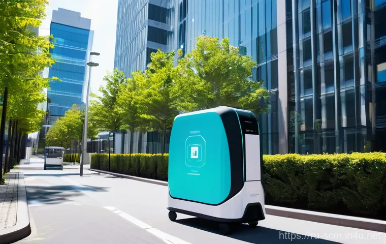 공급망관리와 글로벌 물류 서비스 - **"An idyllic vision of 'green' logistics, depicting a sustainable and eco-conscious supply chain. M...