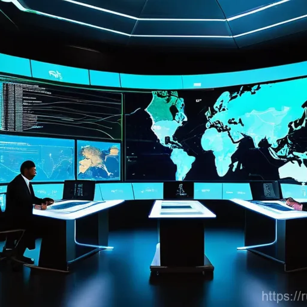 공급망관리 전문가의 성공 비결 - **Prompt 1: Futuristic Global Supply Chain Command Center**
A highly detailed, wide-angle shot o...