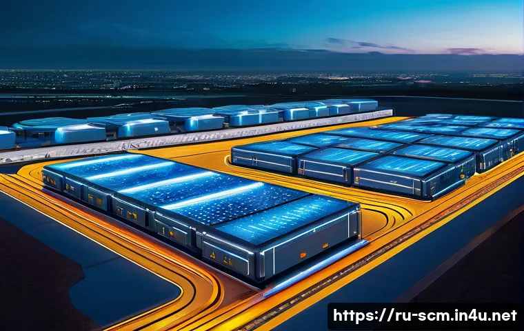 공급망관리에서의 민첩성 전략 - **Prompt:** A panoramic, ultra-realistic, cinematic shot of a futuristic, highly automated logistics...