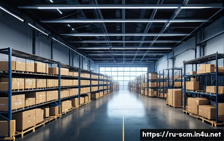 SCM에서의 데이터 통합 사례 - **Prompt:** A dynamic, wide-angle shot illustrating the transformation from chaotic, disconnected da...