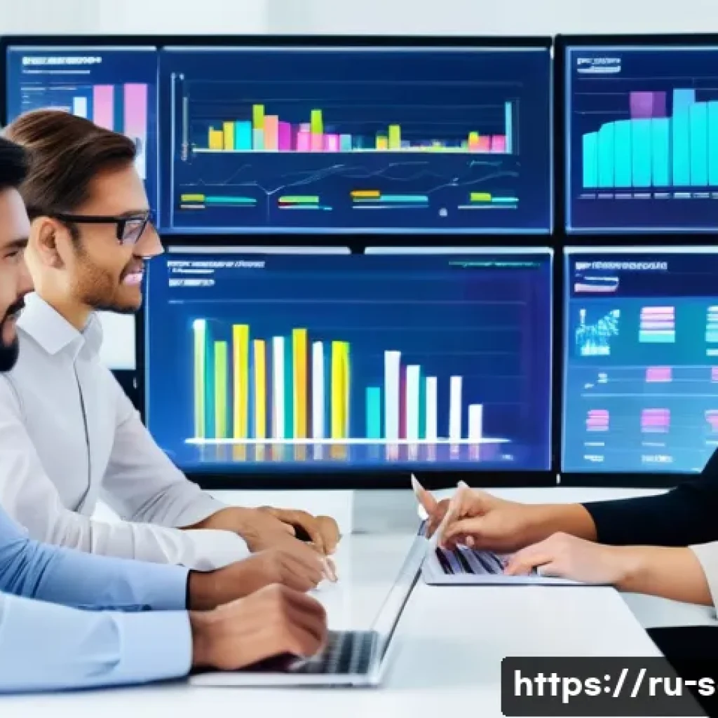 SCM 실무에서의 의사소통 개선 - A modern logistics office scene showing a diverse team of professionals collaborating around large d...